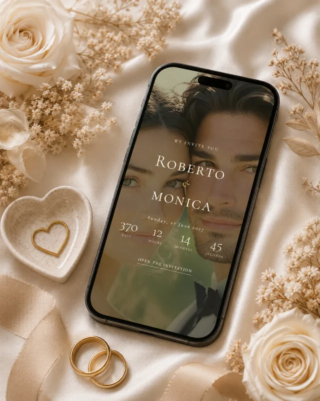 Ηλεκτρονικά προσκλητήρια γάμου — σχέδιο Wedding Olive